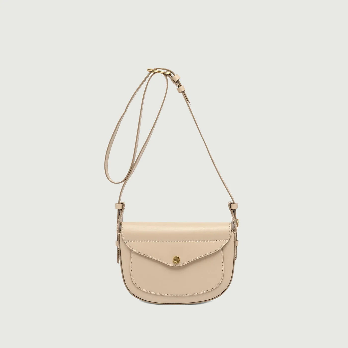 Borsa a tracolla Sandy in pelle cream