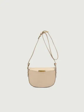 Borsa a tracolla Sandy in pelle cream