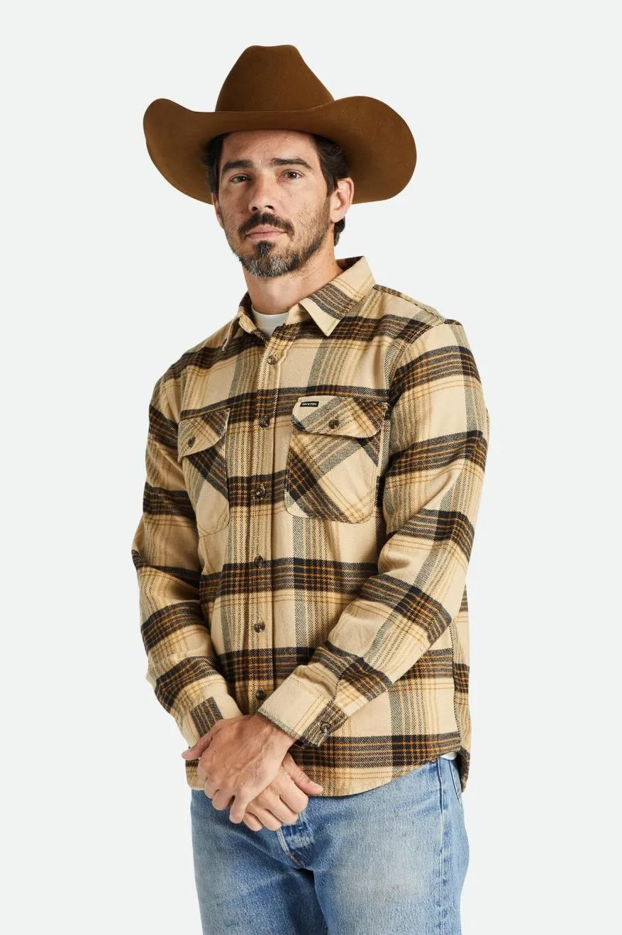 Bowery L/S Flannel - Sand/Black