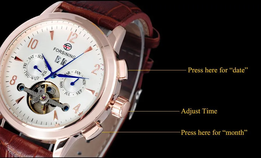 brand men fashion mechanical Tourbillon watches luxury