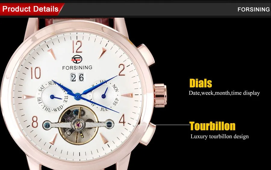 brand men fashion mechanical Tourbillon watches luxury