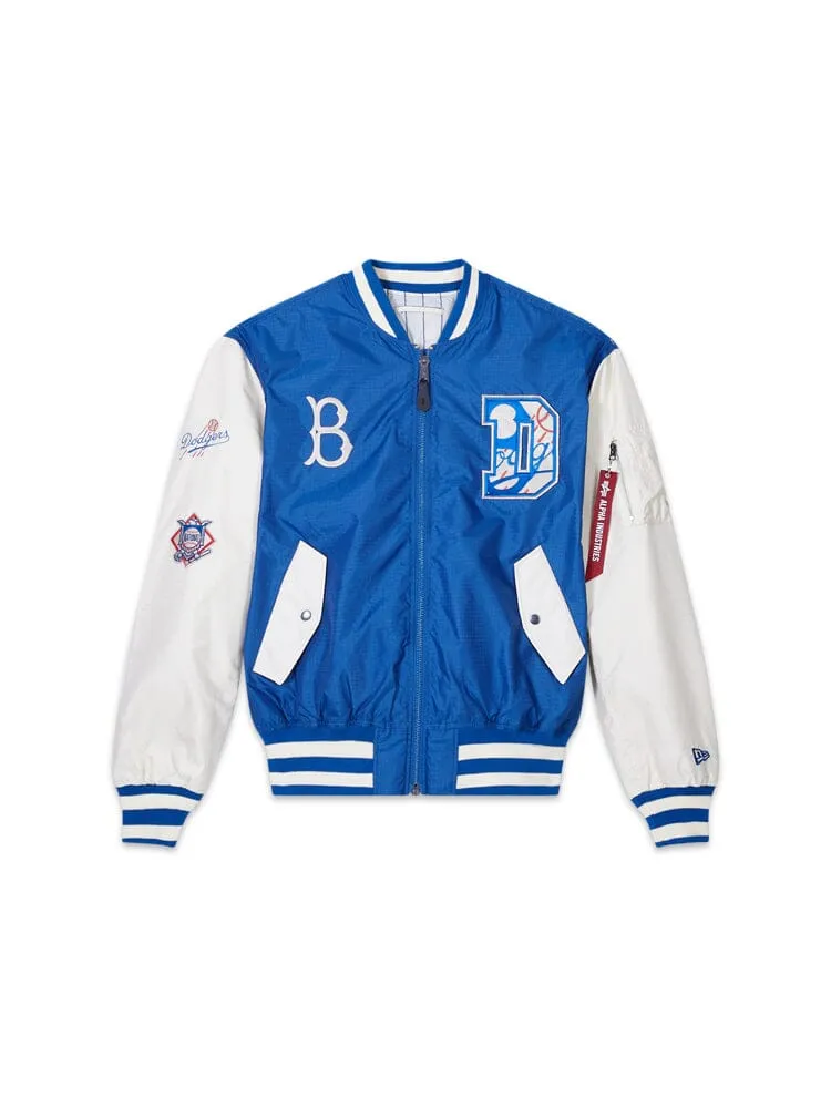 BROOKLYN DODGERS X ALPHA X NEW ERA L-2B BOMBER JACKET