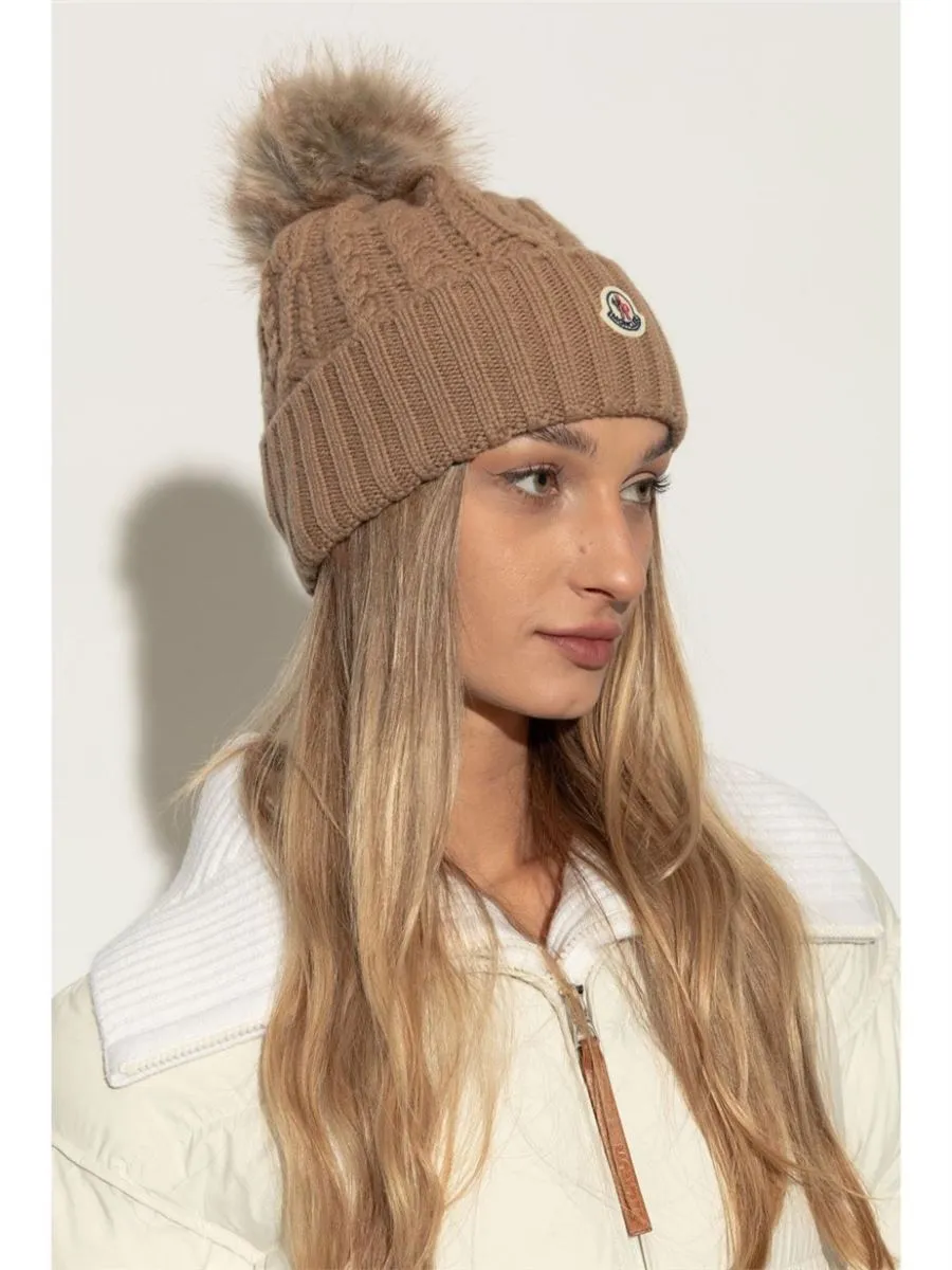 CABLE-KNIT BEANIE