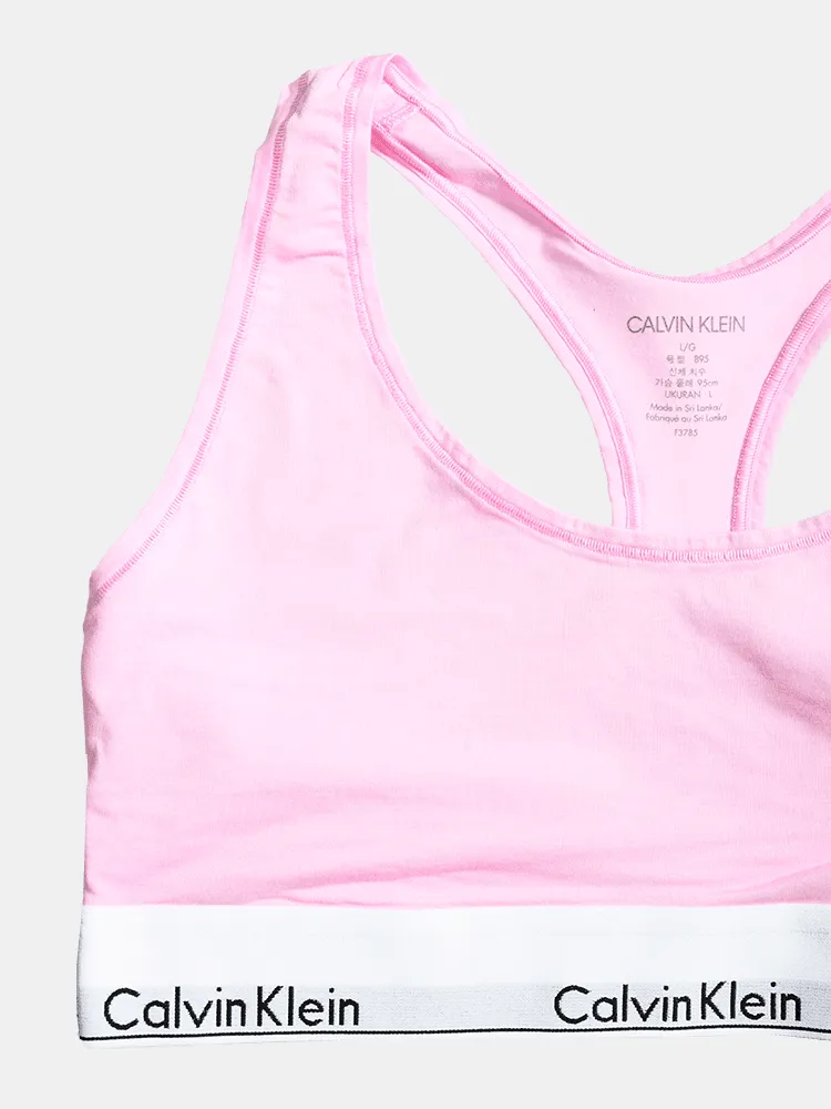 Calvin Klein Modern Cotton Unlined Bralette - Pale Orchid