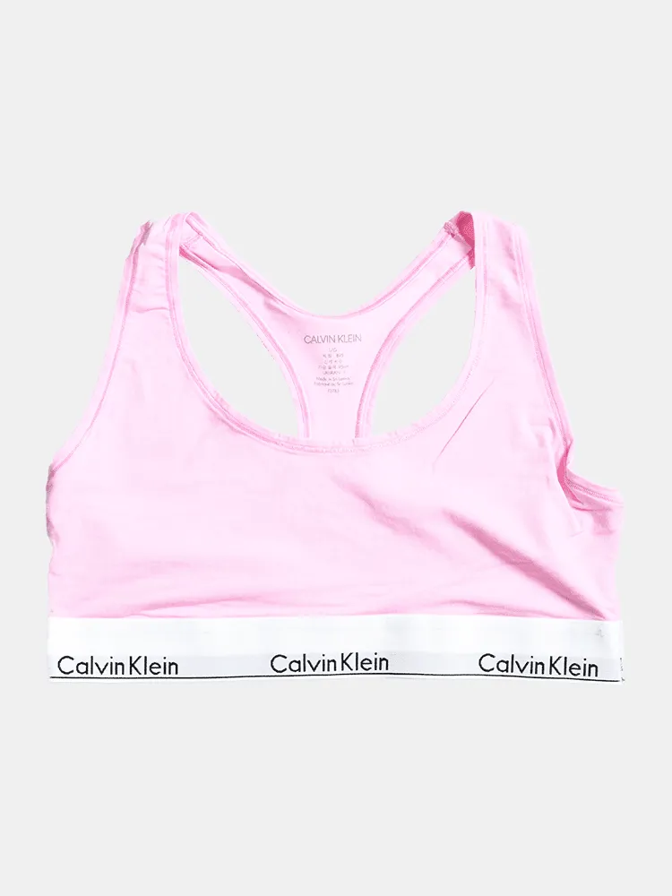 Calvin Klein Modern Cotton Unlined Bralette - Pale Orchid