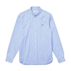 Camicia Lacoste A Quadri Bianco / Blu / Azzurro (F6Z)