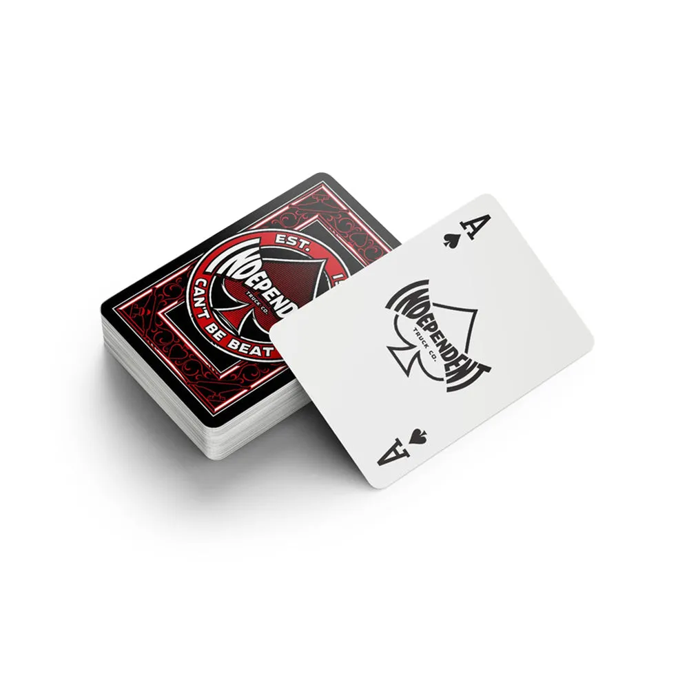 Can't Be Beat Playing Cards (Black/Red)