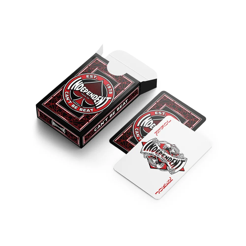 Can't Be Beat Playing Cards (Black/Red)