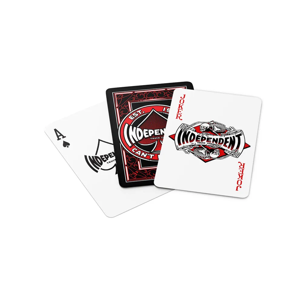 Can't Be Beat Playing Cards (Black/Red)