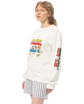 Carne Sandwich Long Sleeves T-shirt White