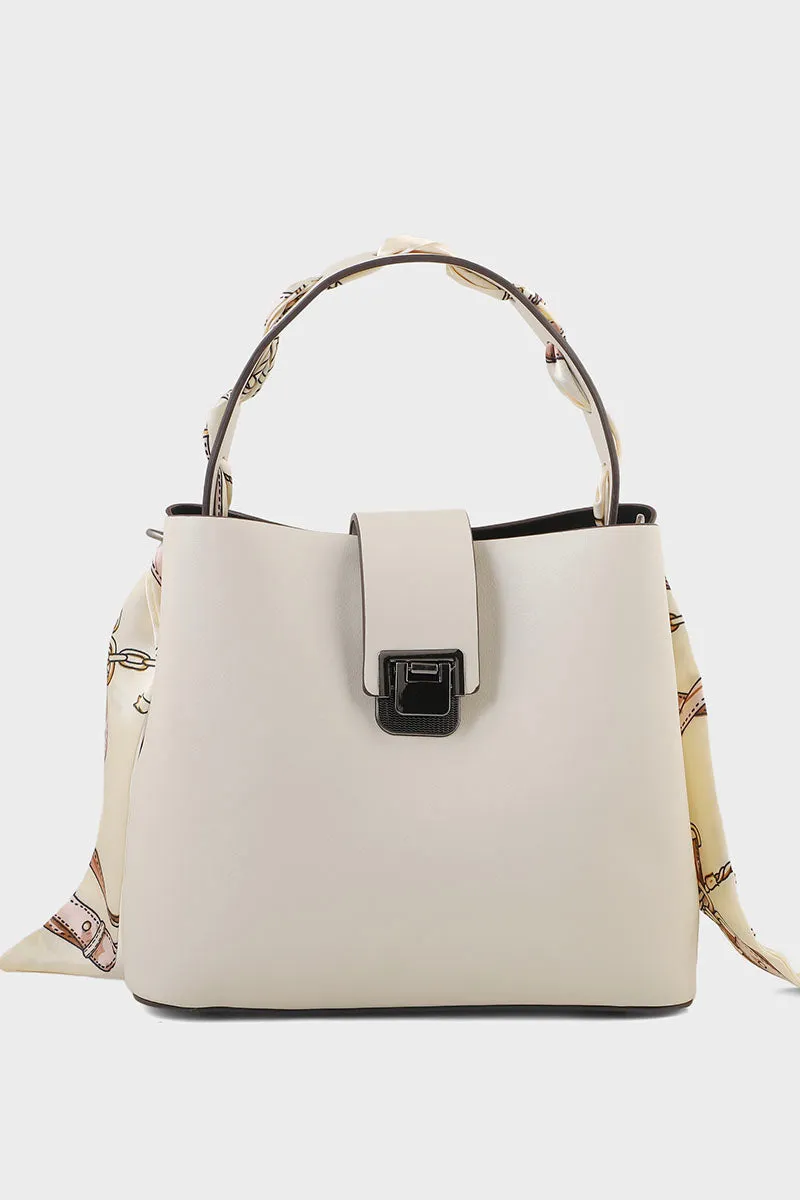 Casual Bucket Hand Bags BH0006-Off White