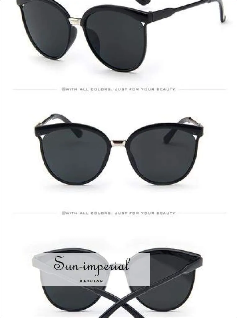 Cat Eye Sunglasses Women Luxury Plastic Sun Glasses Classic Vintage Sunniness