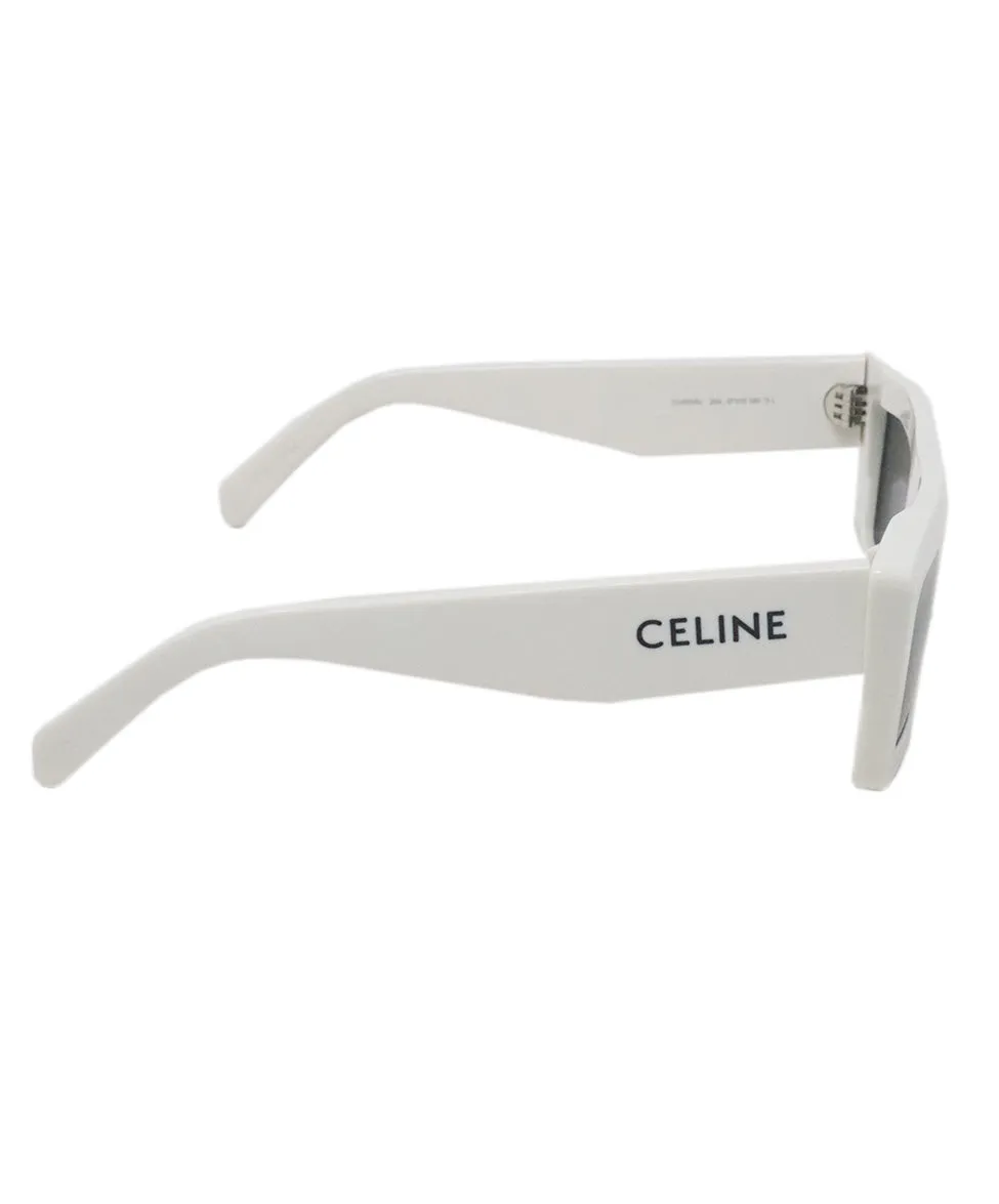 Celine White Plastic Sunglasses