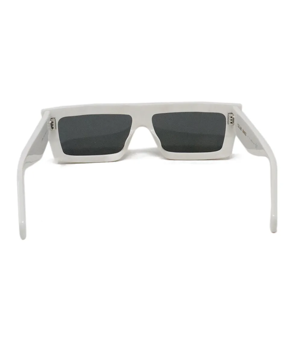 Celine White Plastic Sunglasses