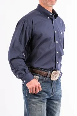 Cinch Men's Solid Navy Classic Fit