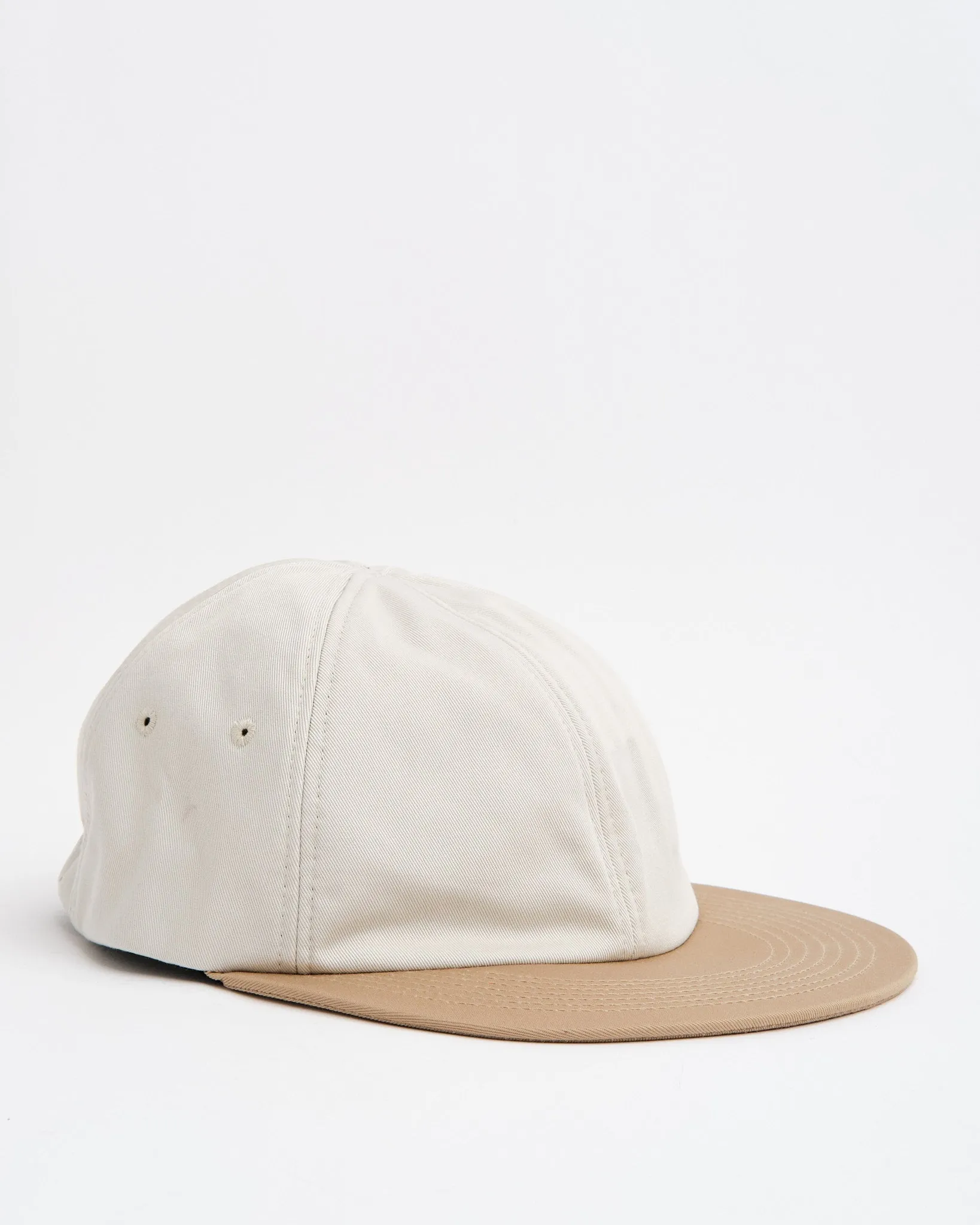 Classic 6 Panel Cap Ecru/Light Brown