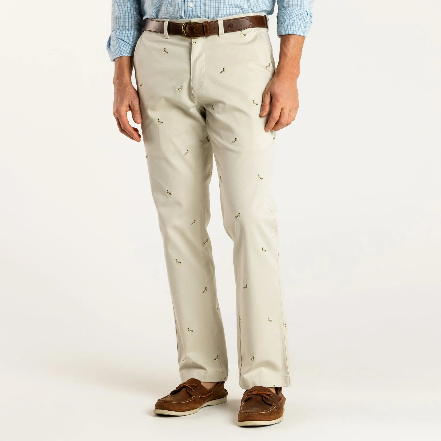 Classic Fit Gold School Chino - Emb Stone