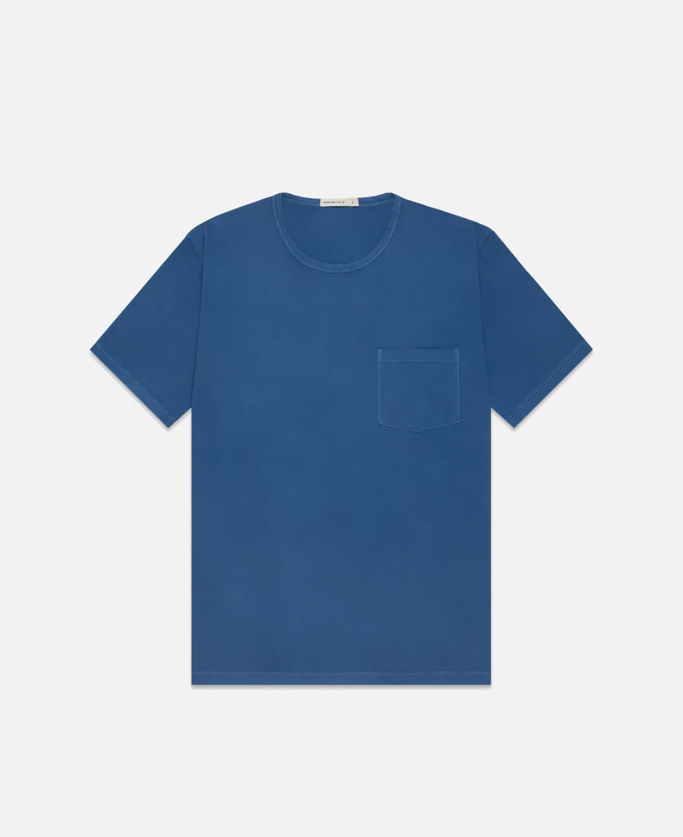 Clean Pocket Crew T-Shirt (Blue)