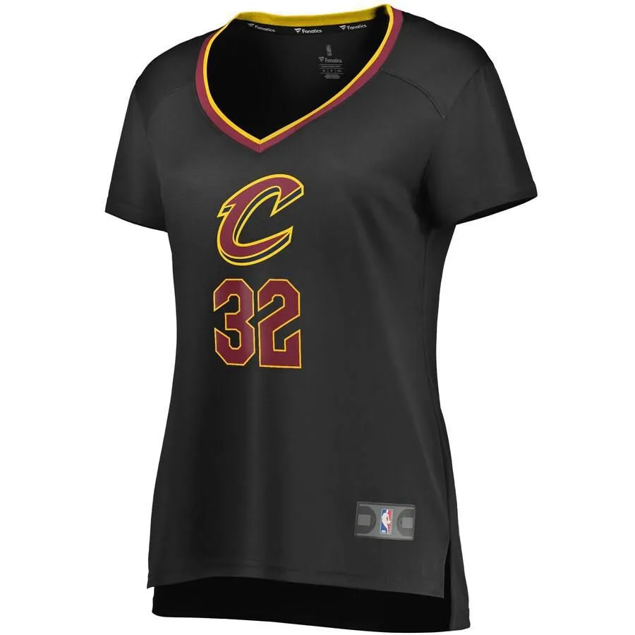 Cleveland Cavaliers Dean Wade Fanatics Branded Replica Fast Break Player Statement Jersey Womens - Black | Ireland D5562T7