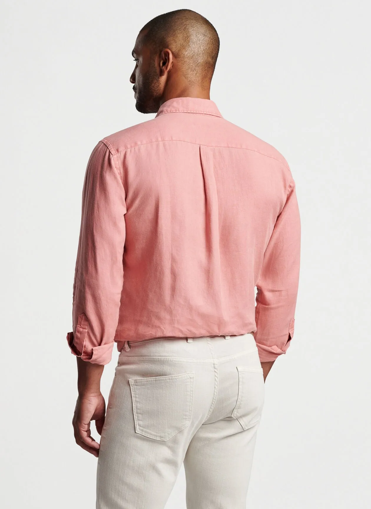 Coastal Garment Dyed Linen Sport Shirt