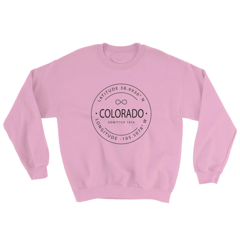 Colorado - Crewneck Sweatshirt - Latitude & Longitude