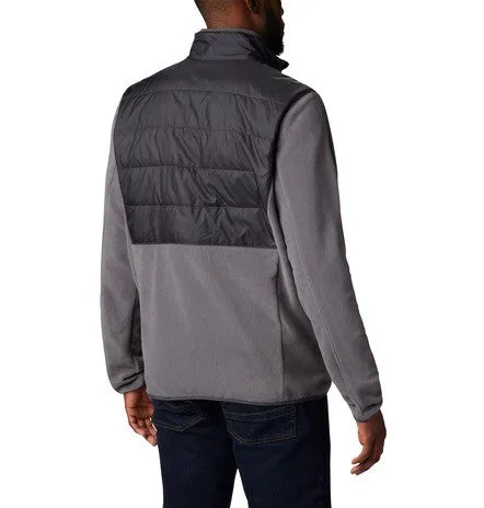 Columbia Mens Basin Butte Full Zip Microfleece With Omni-Heat Reflective Technology -GREY