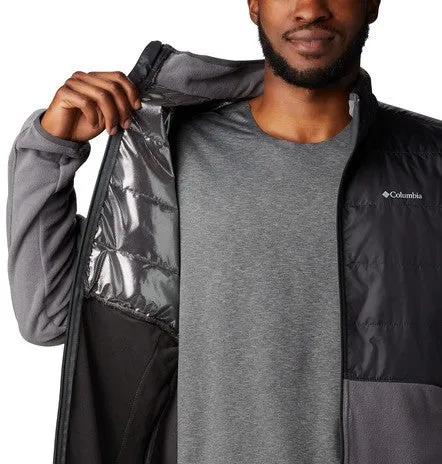 Columbia Mens Basin Butte Full Zip Microfleece With Omni-Heat Reflective Technology -GREY