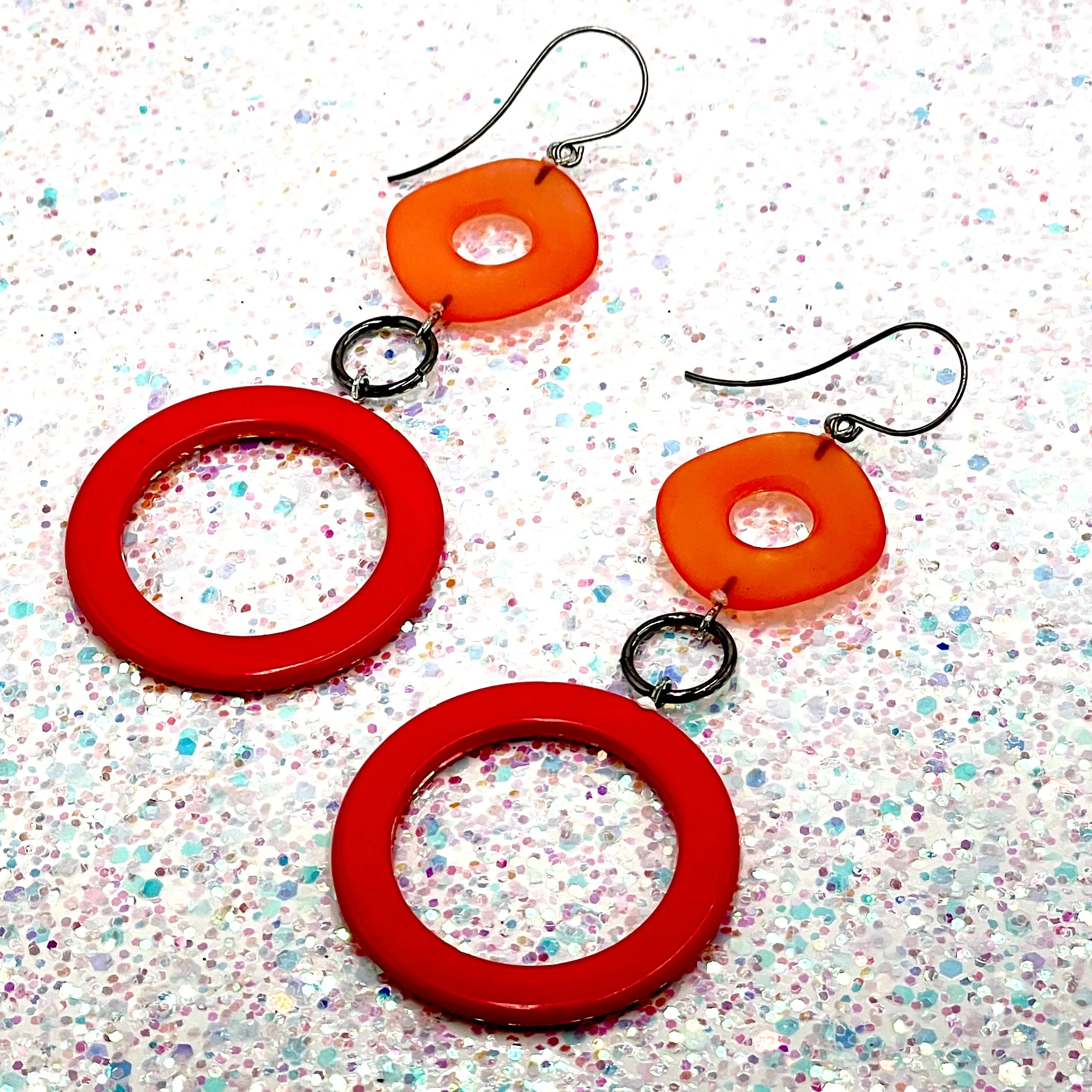 Coral Olivia Earrings