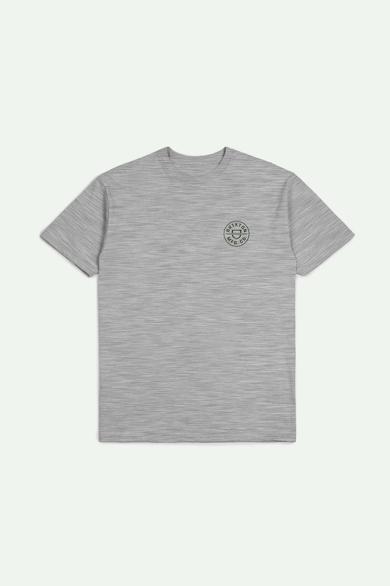 Crest II S/S Standard T-Shirt - Heather Grey/Washed Black/Pine Needle