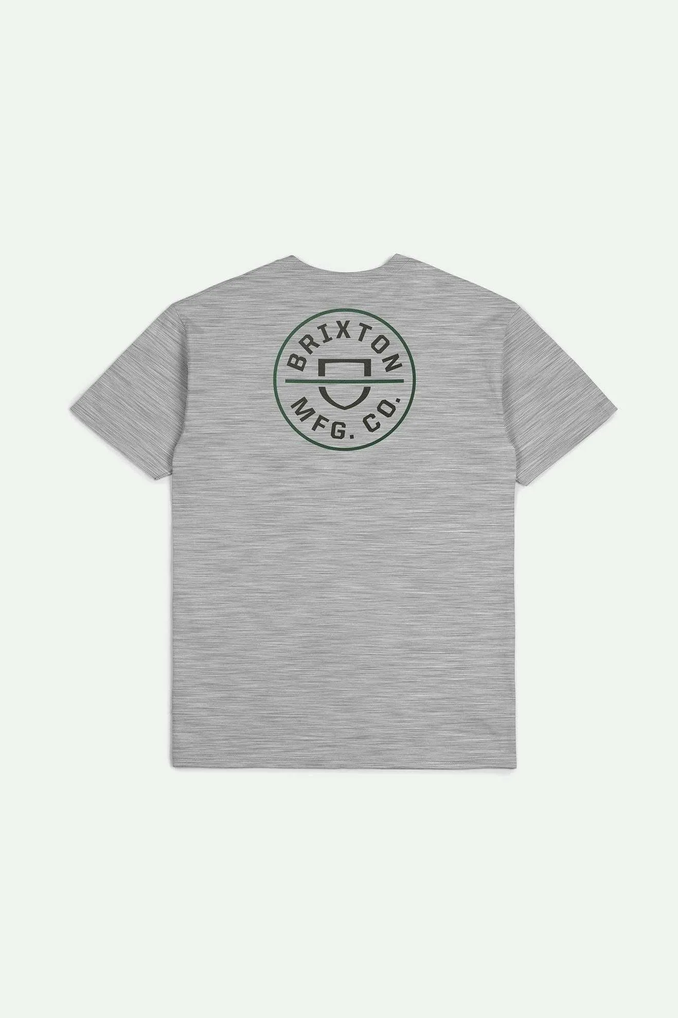 Crest II S/S Standard T-Shirt - Heather Grey/Washed Black/Pine Needle