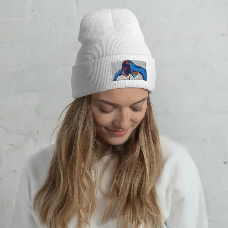 Cuffed Beanie - Penguin Love