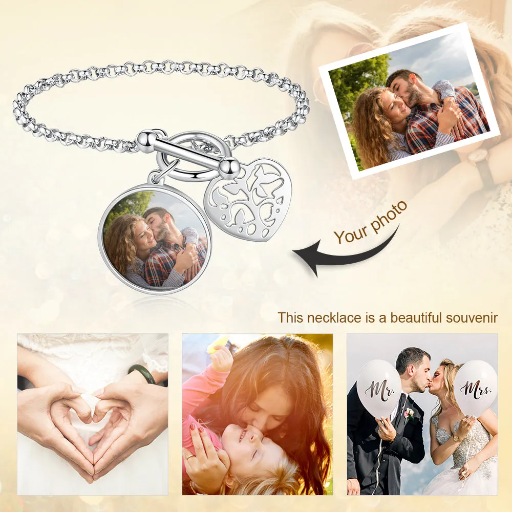 Custom Photo Charm Bracelet For Women