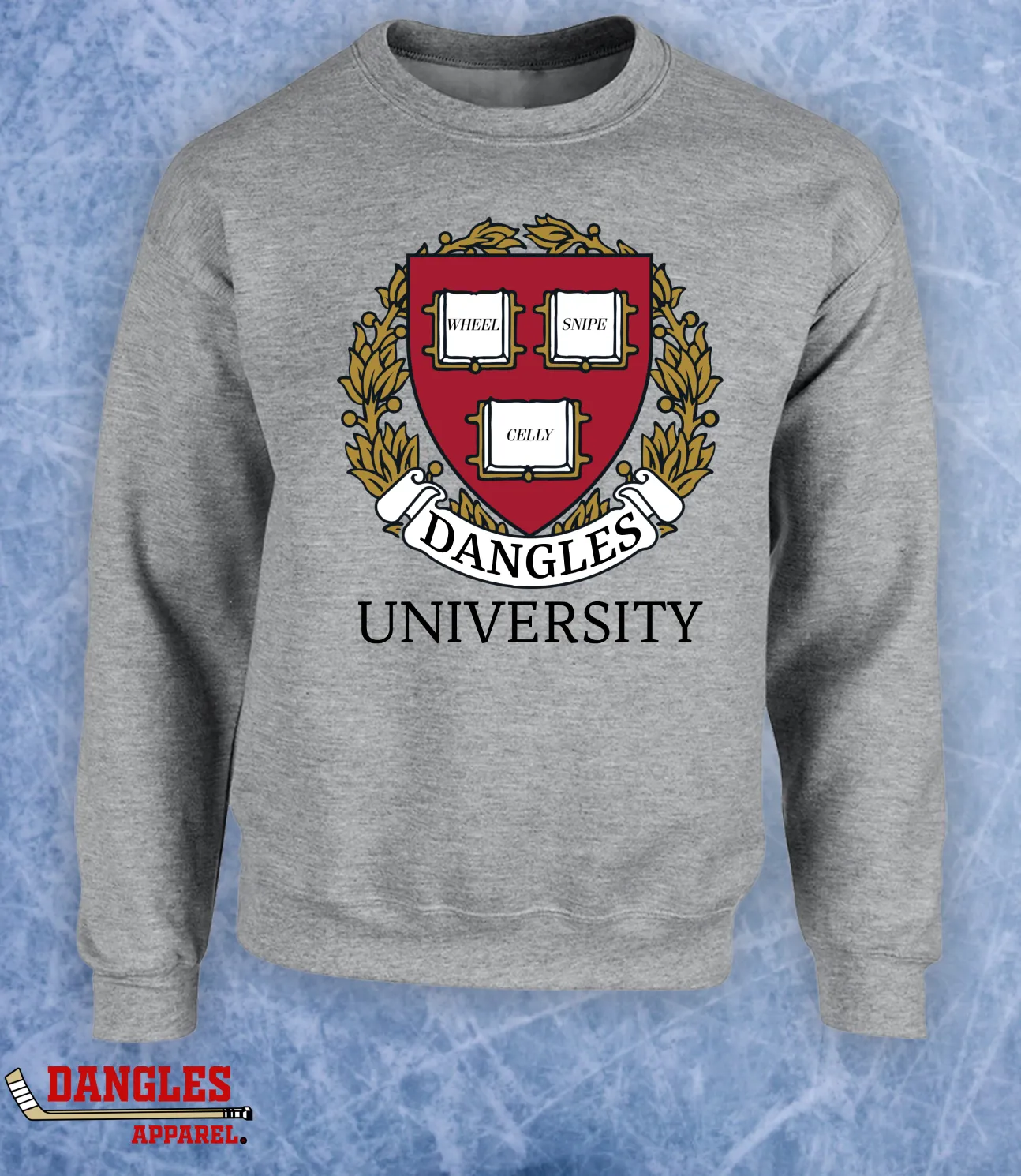 Dangles University V1 Hockey Crewneck Sweater Hoodie FA104