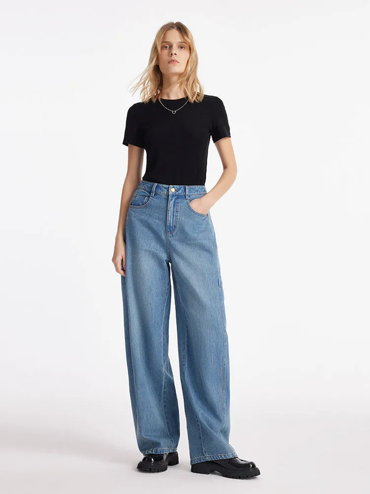 Denim Baggy Barrel Women Jeans