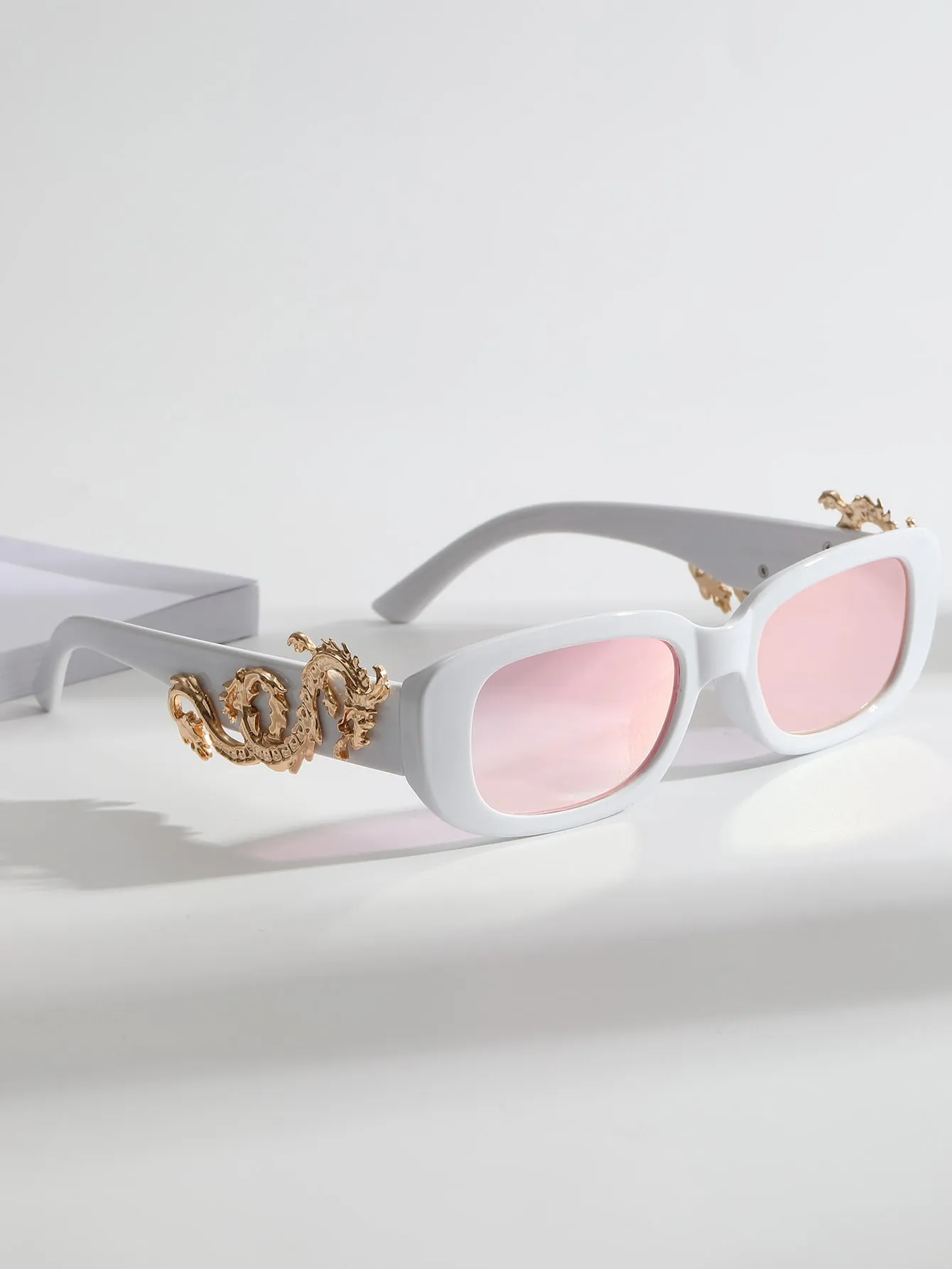 Dragon Decor Tinted Lens Fashion Glasses