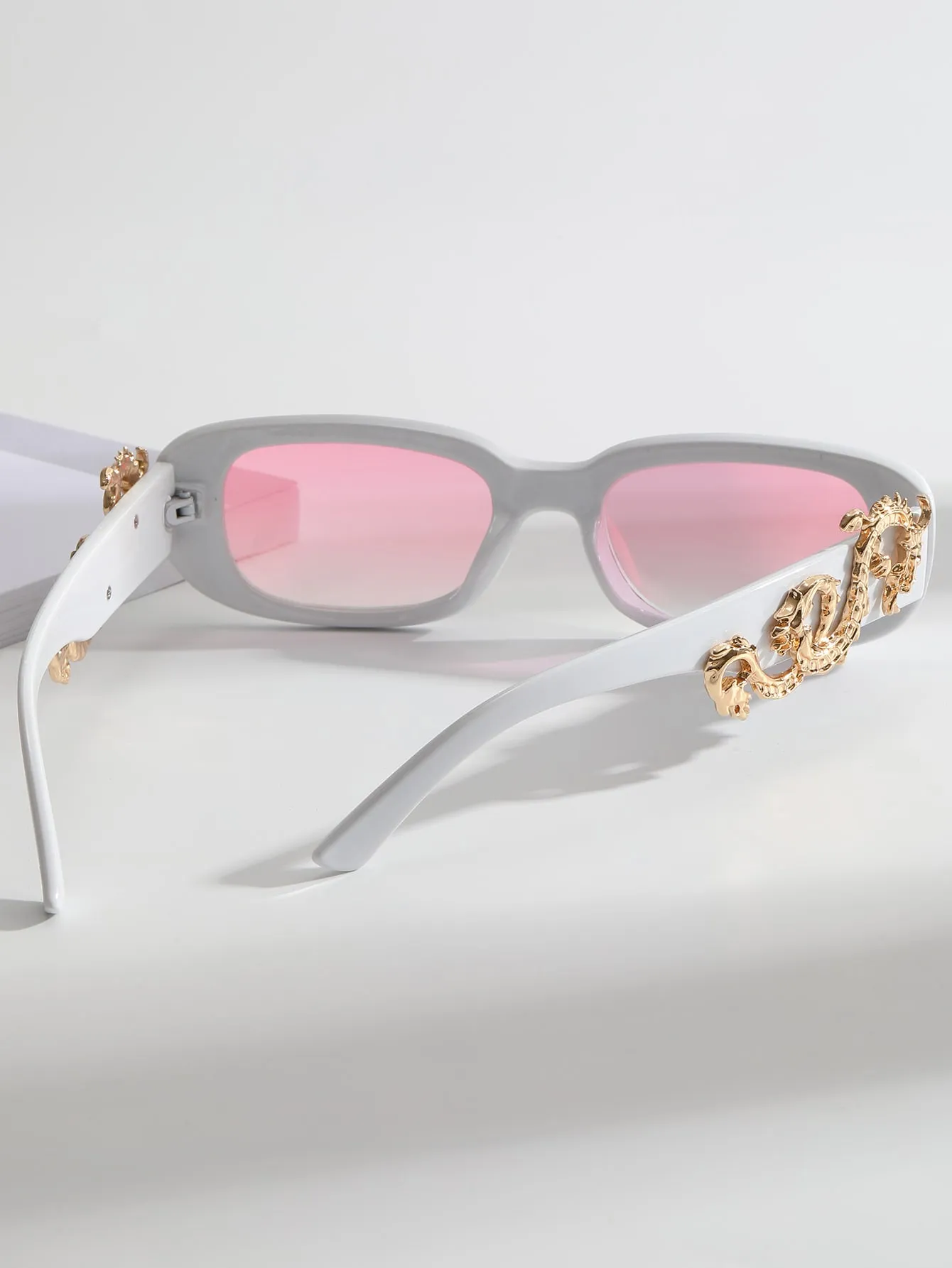 Dragon Decor Tinted Lens Fashion Glasses