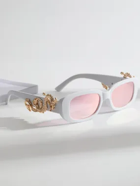 Dragon Decor Tinted Lens Fashion Glasses