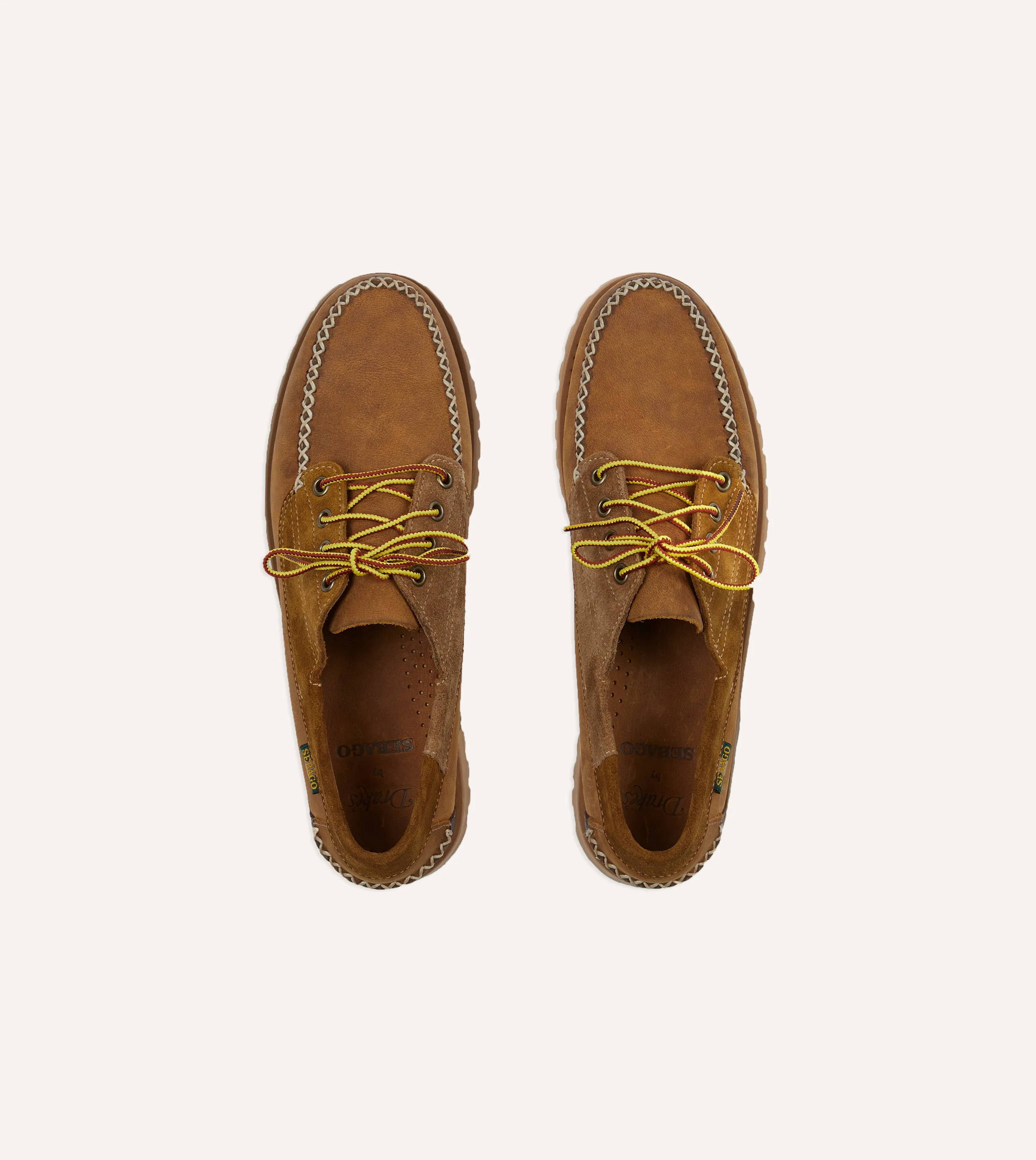 Drake's by Sebago Campsides Askook Patchwork Suede Shoe