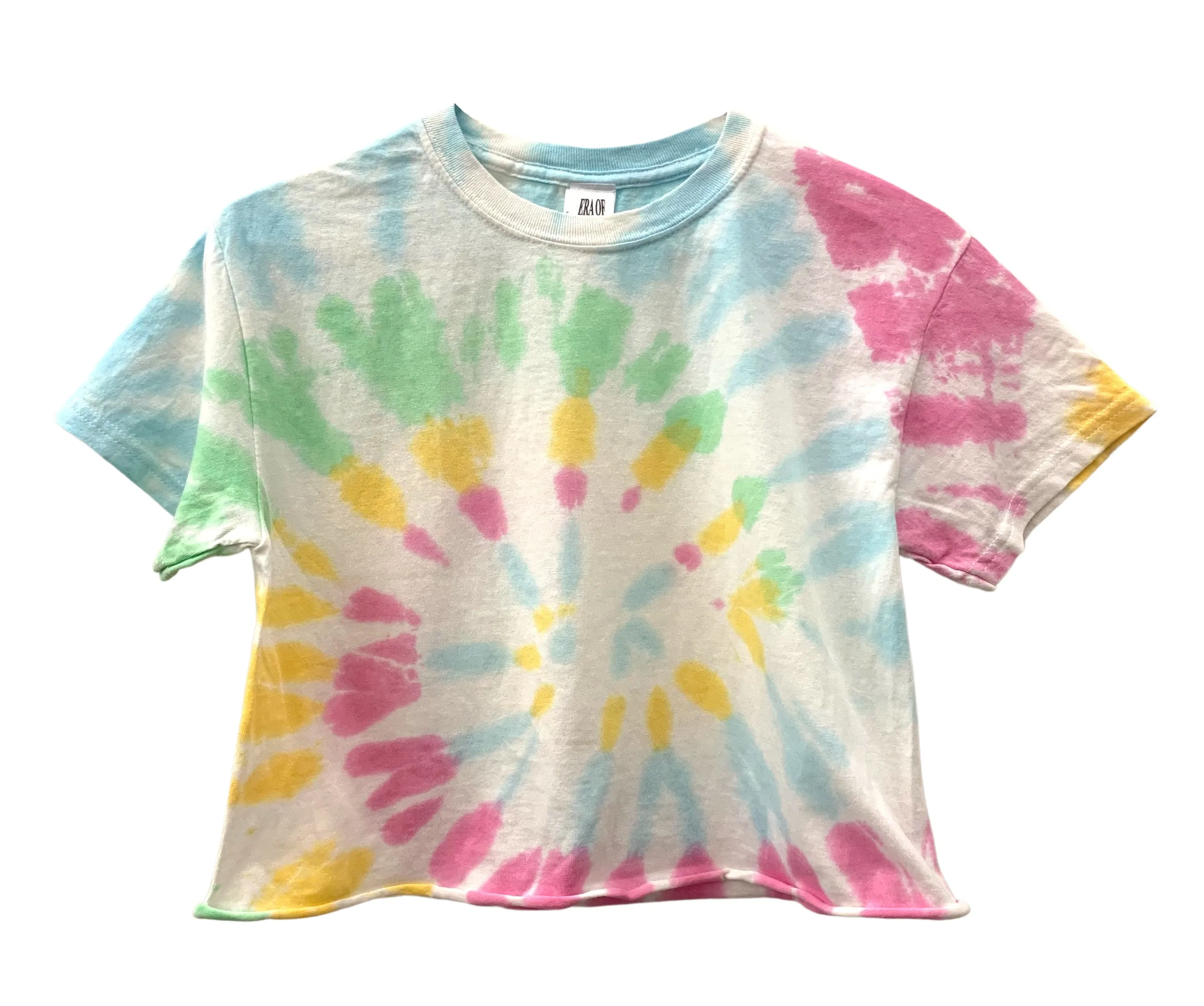 Dream Pastel Tie-Dye Unisex Cropped Tee