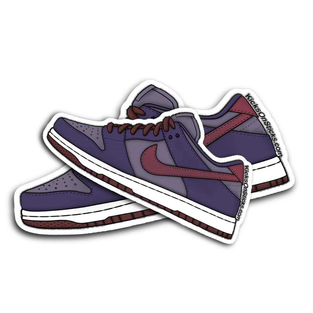 Dunk Low "Plum" Sneaker Sticker