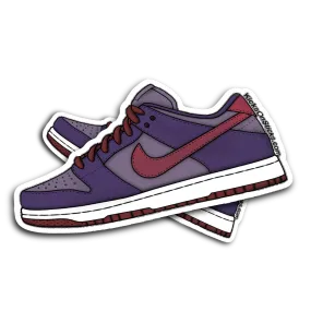 Dunk Low "Plum" Sneaker Sticker