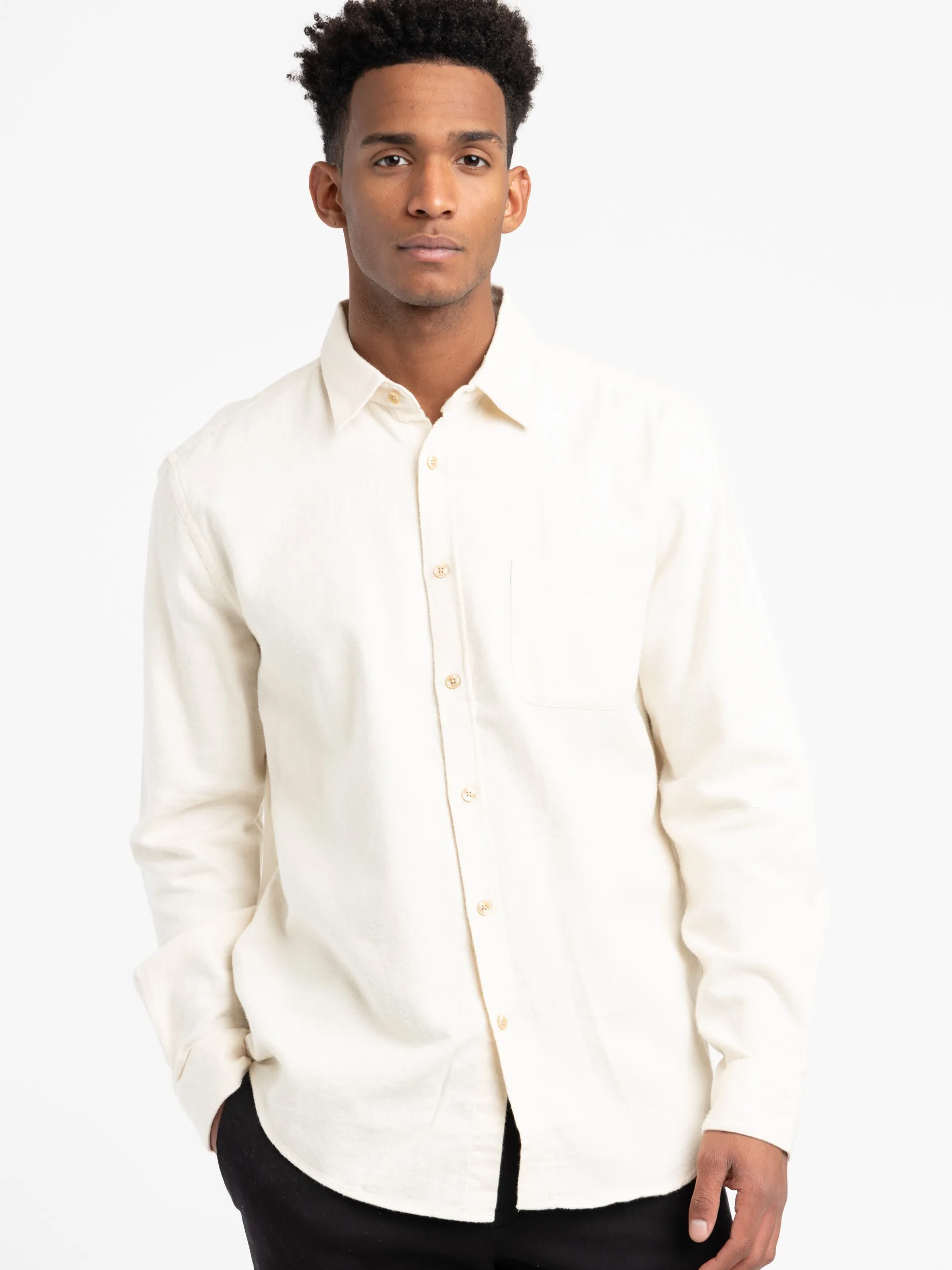 Ecru Teca Flannel Shirt