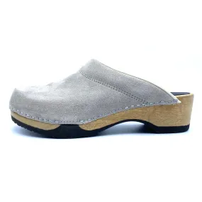 Embla Clogs | Premium Italian Suede Grey