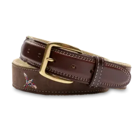 Embroidered Mallard Belt