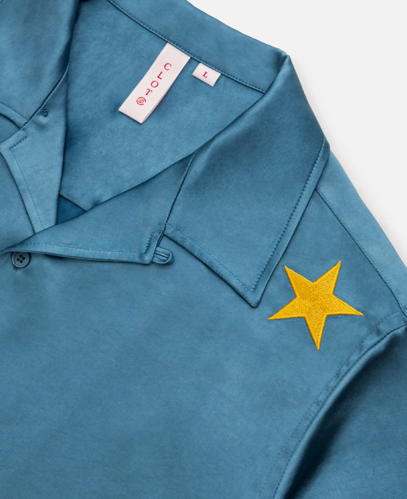 Embroidery Shirt (Blue)