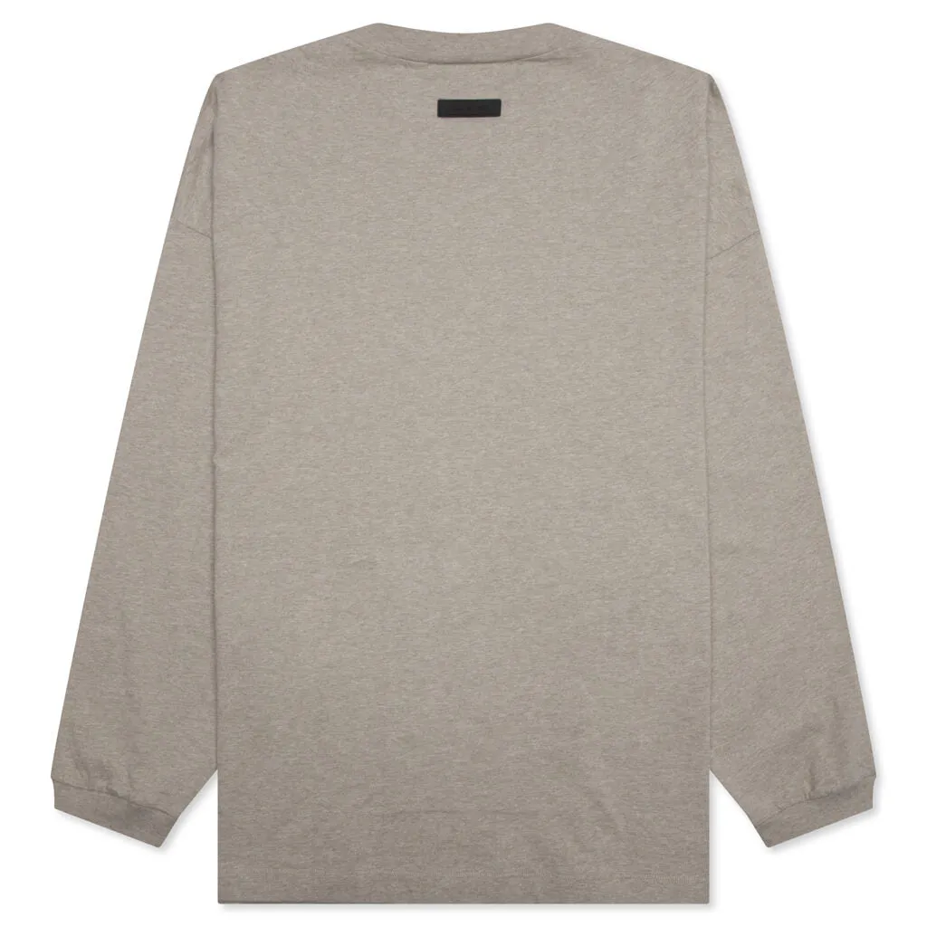 Essentials L/S Tee - Core Heather