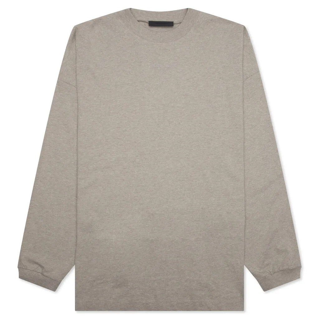 Essentials L/S Tee - Core Heather