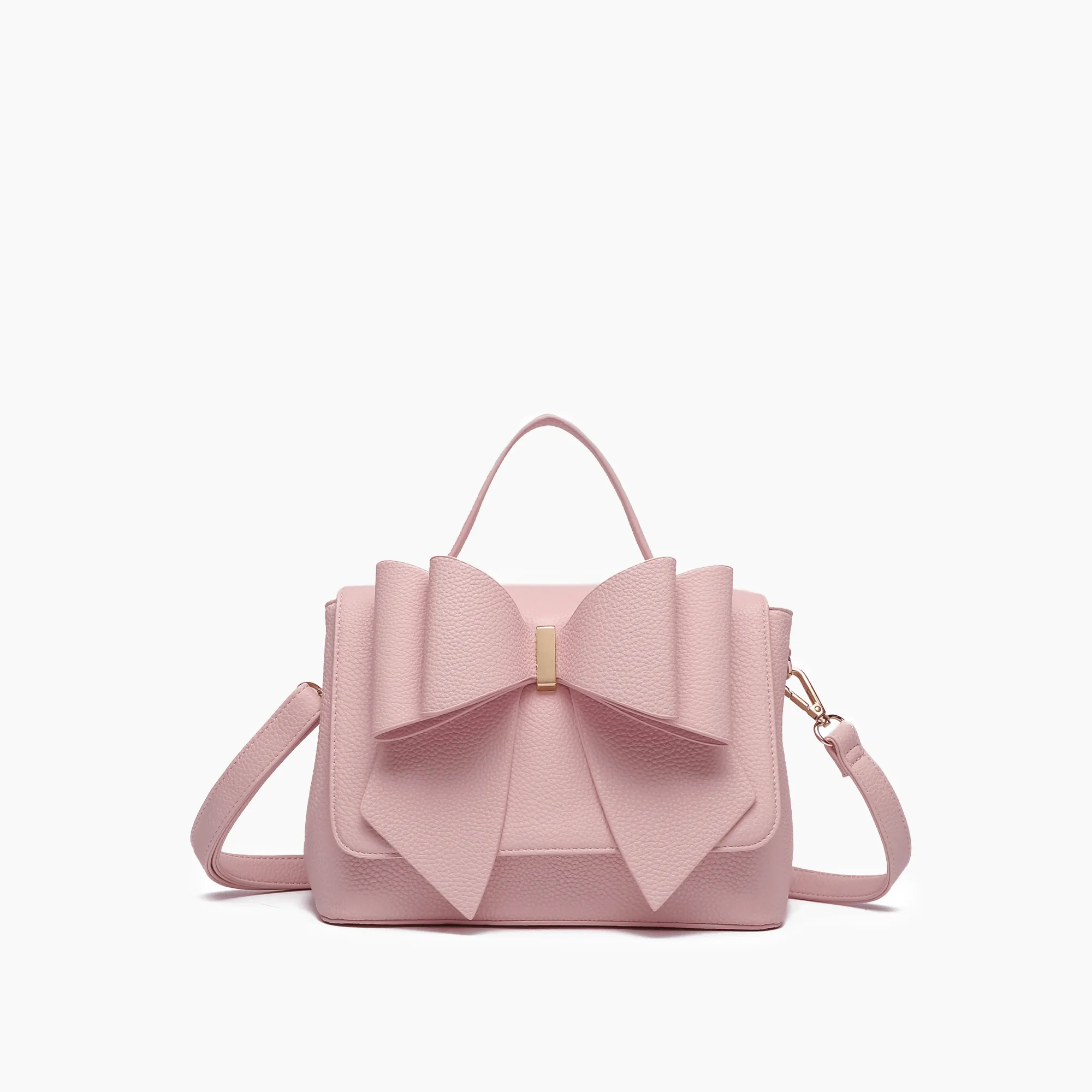 Eva Double Bow Crossbody Satchel Bag