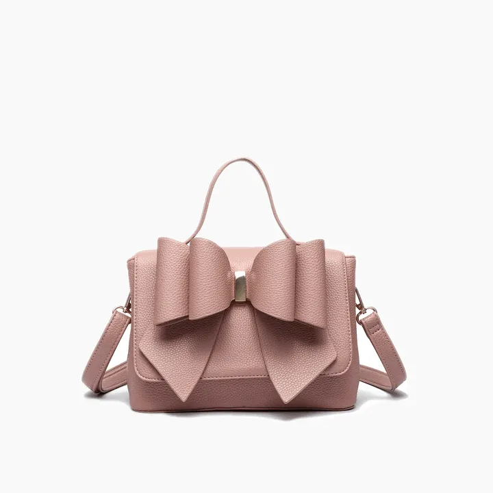 Eva Double Bow Crossbody Satchel Bag