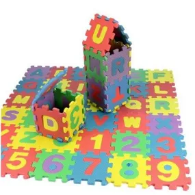 EVA Foam Alphabet Letters Numbers Floor Soft Baby Mat 3d puzzle Kids Educational toys 36 pcs